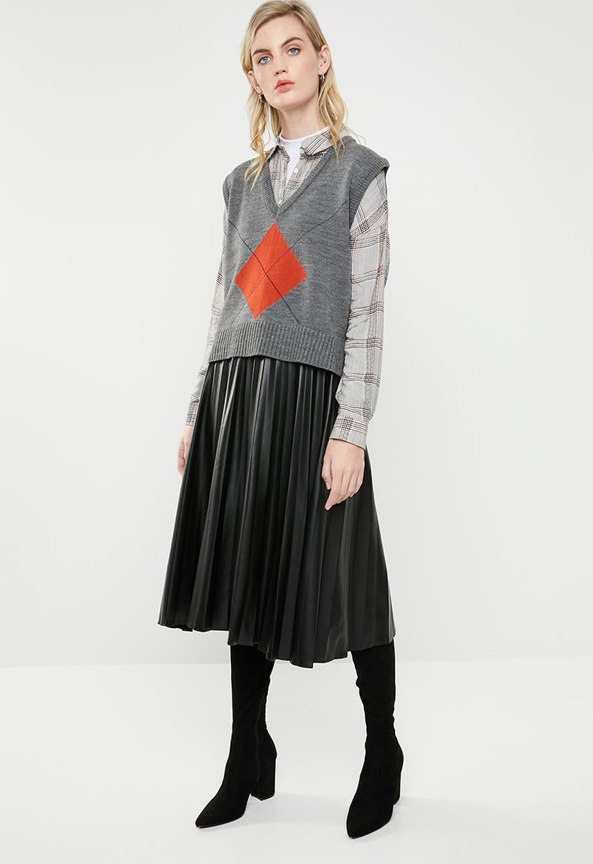 Superbalist - Pleated skirt - black