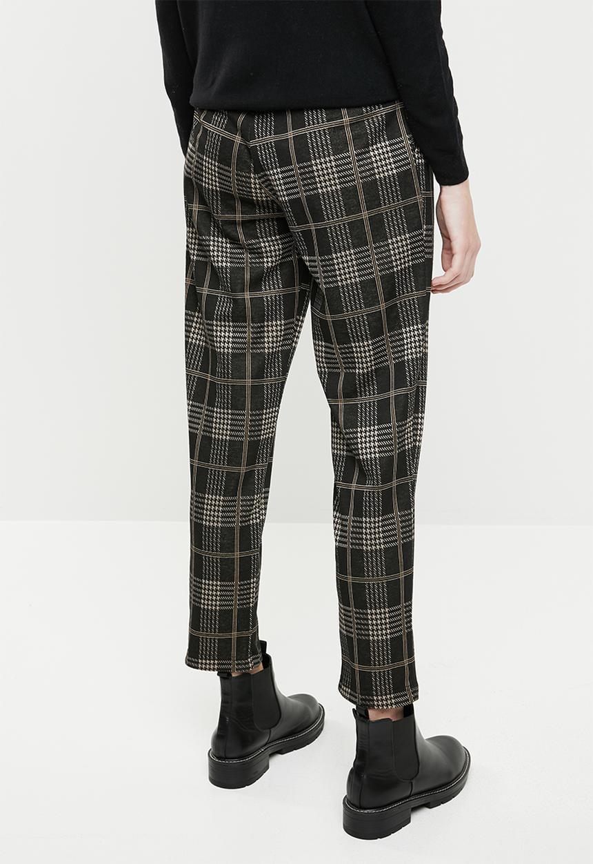 Superbalist - Tapered trouser - black & beige 
