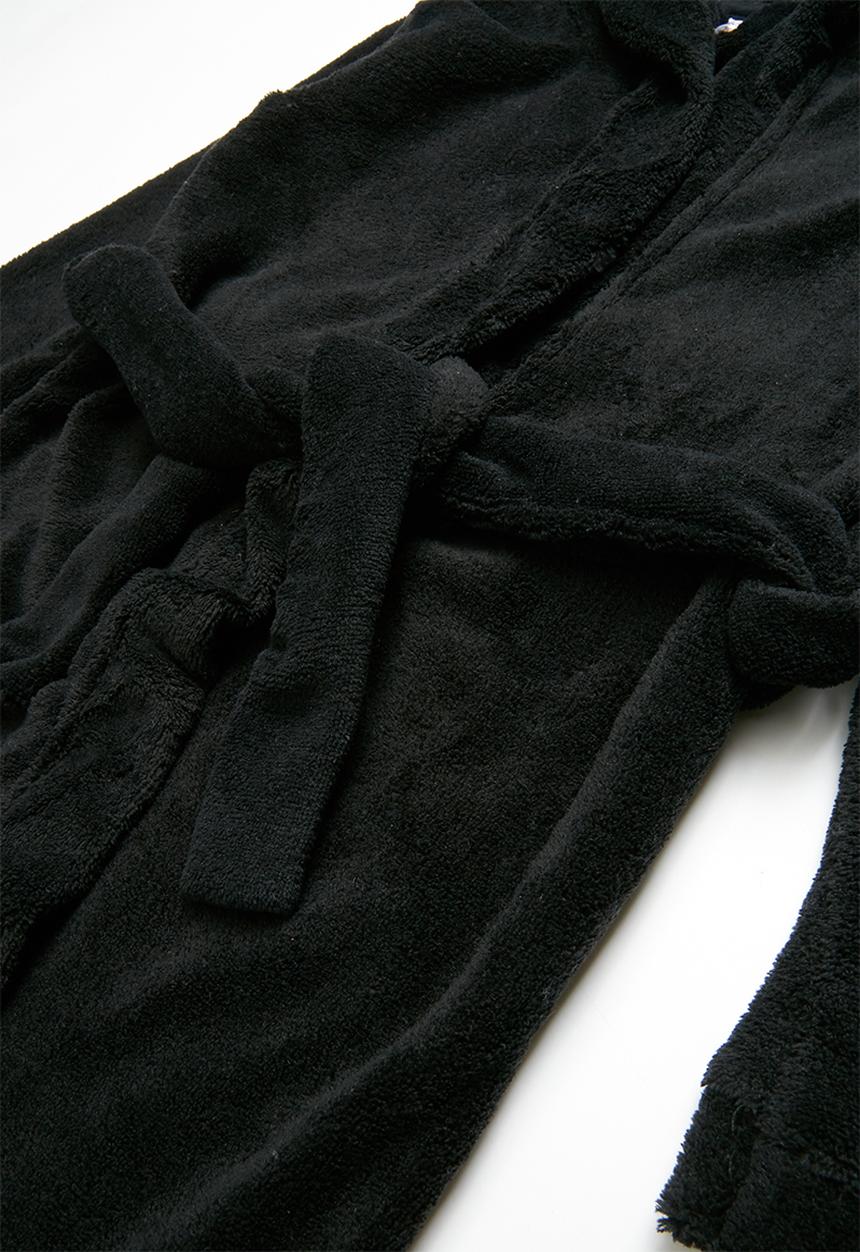Pop Candy - Plain fleece gown - black 