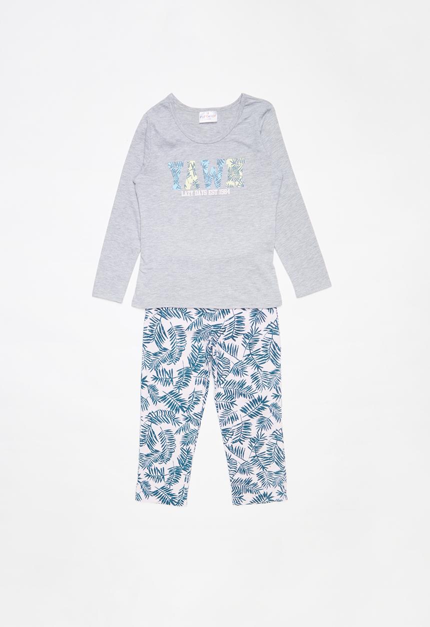 Pop Candy - Single jersey flannel bamboo pyjama set - multi