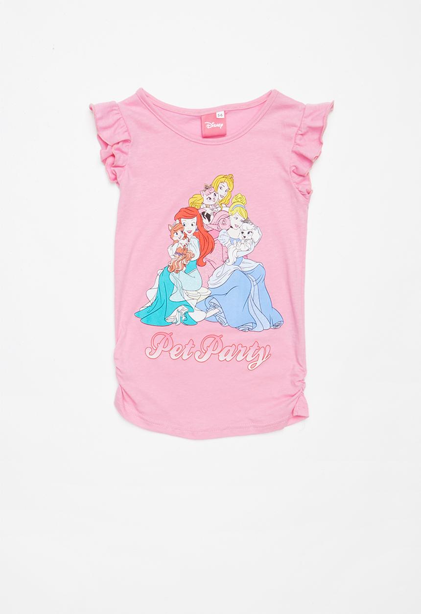 Pop Candy - Disney princess pet party printed tee - pink 