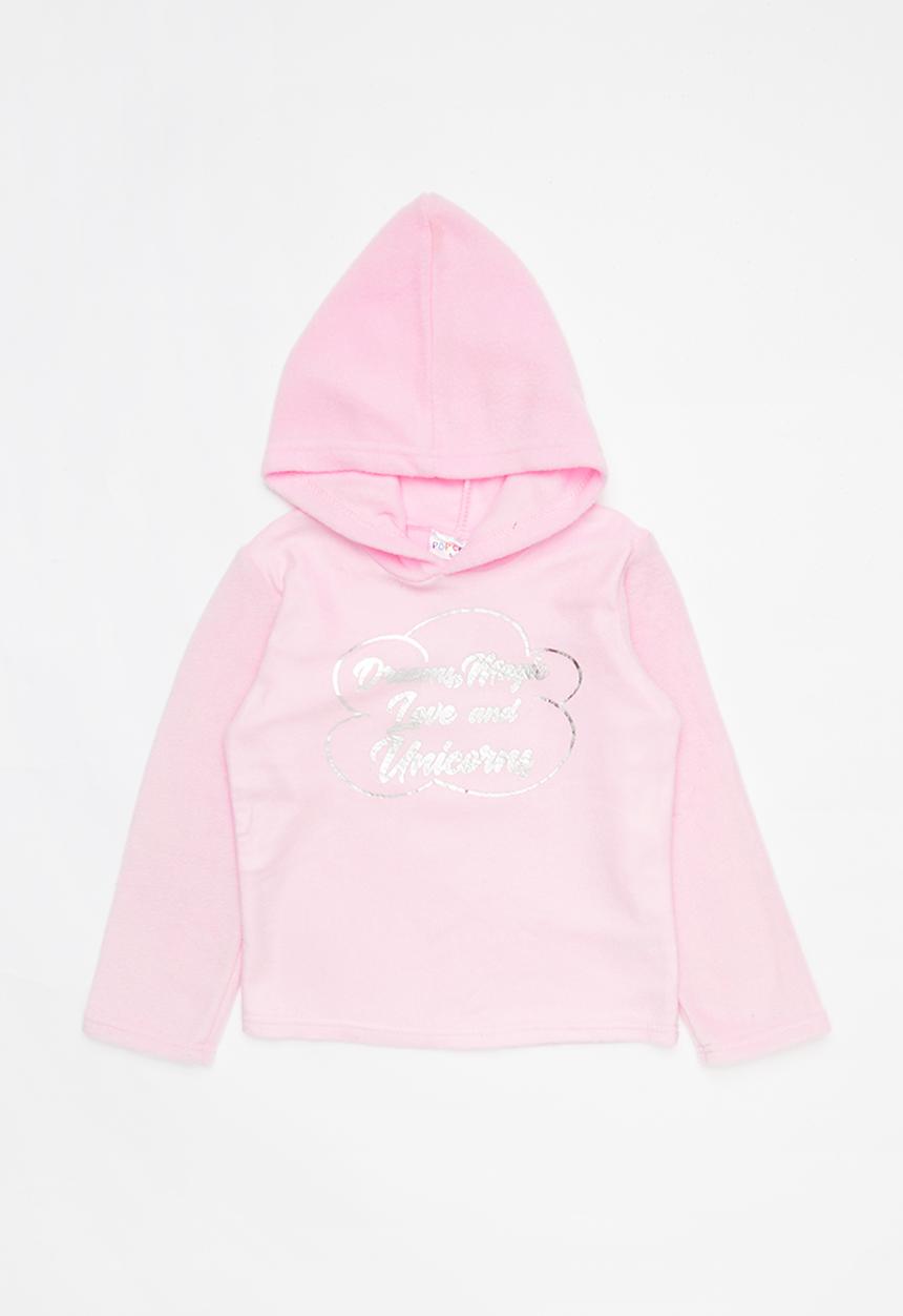 Pop Candy - Printed fleece hoodie - pink 
