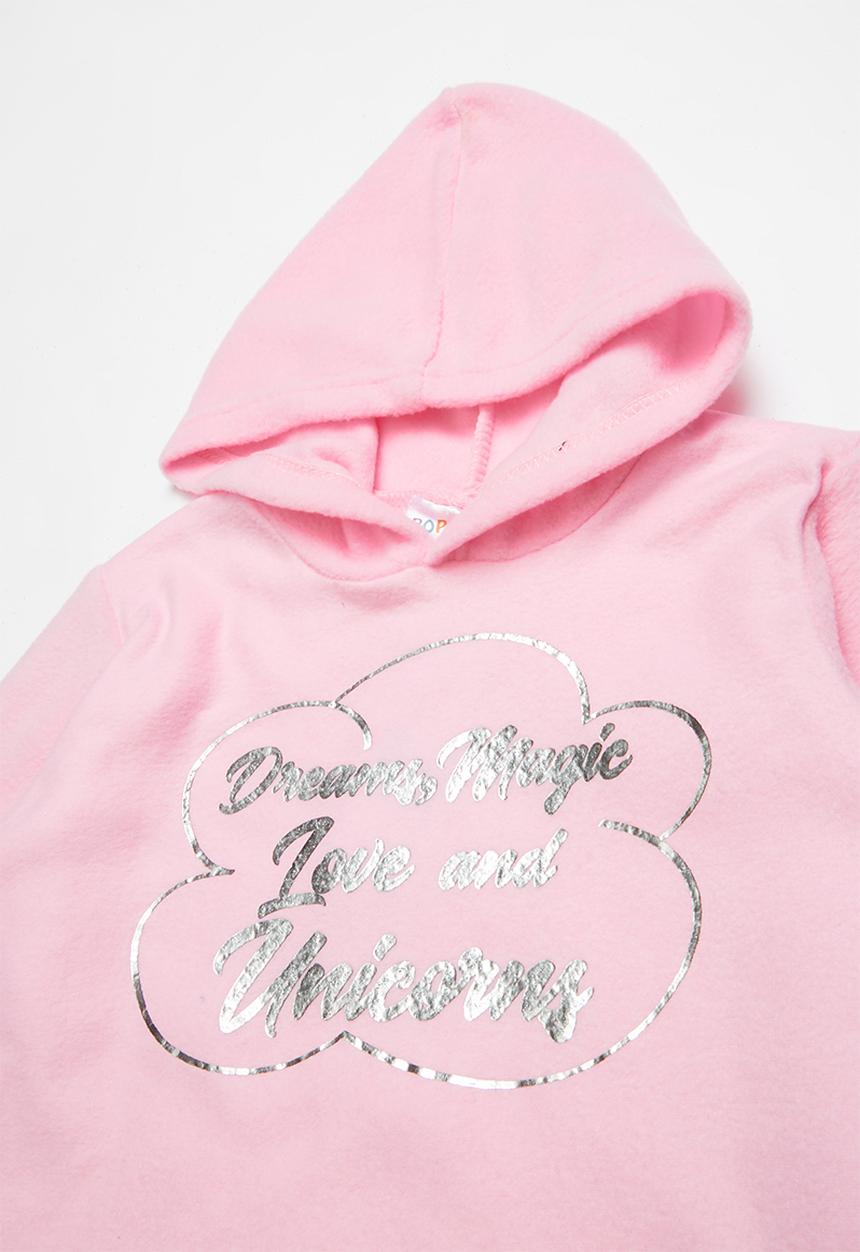 Pop Candy - Printed fleece hoodie - pink 