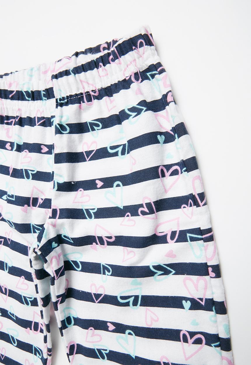 Pop Candy - Flannel stripe pyjama top & bottom - multi