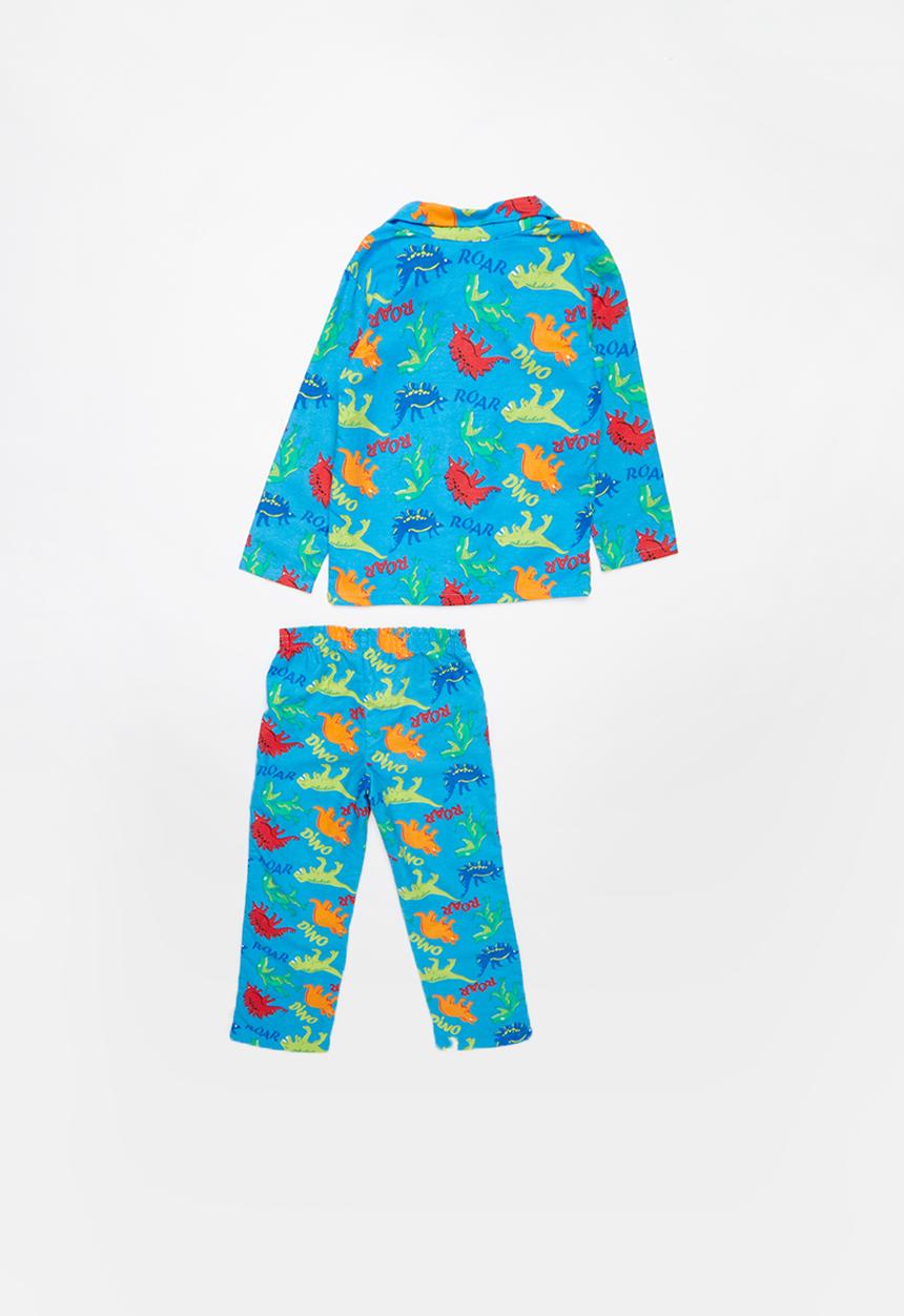Pop Candy - Dinosaurs full flannel pyjama set - multi