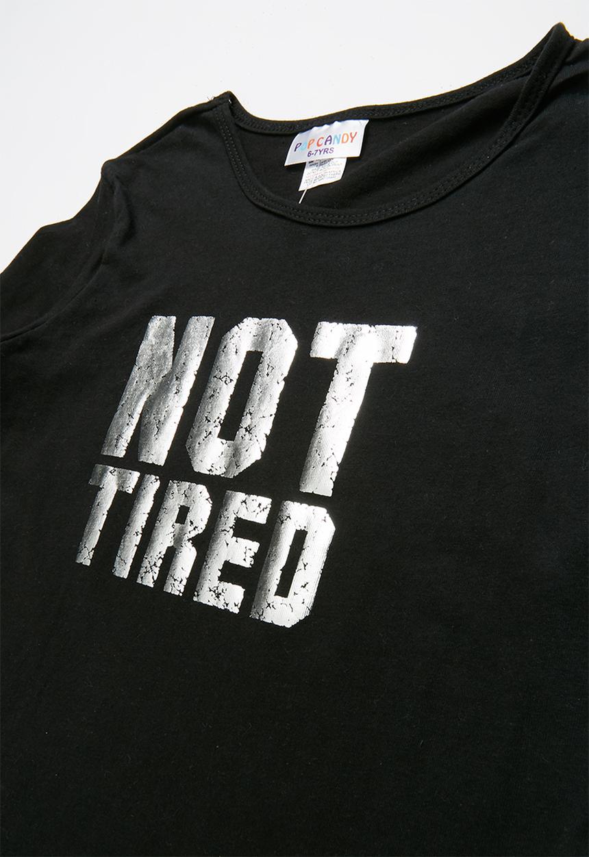 Pop Candy - Single jersey flannel pyjama top & bottom dino - grey & black