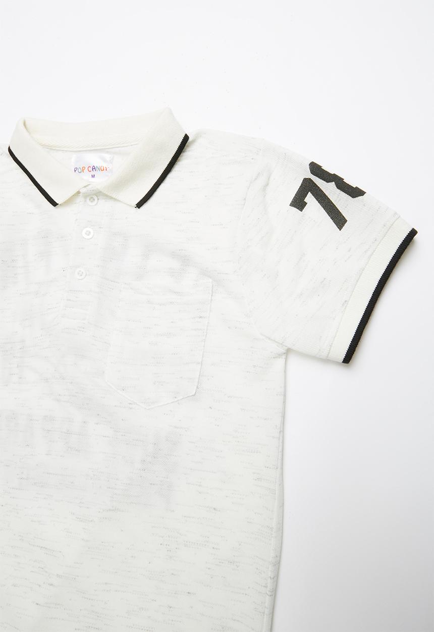 Pop Candy - Printed golfer - white 