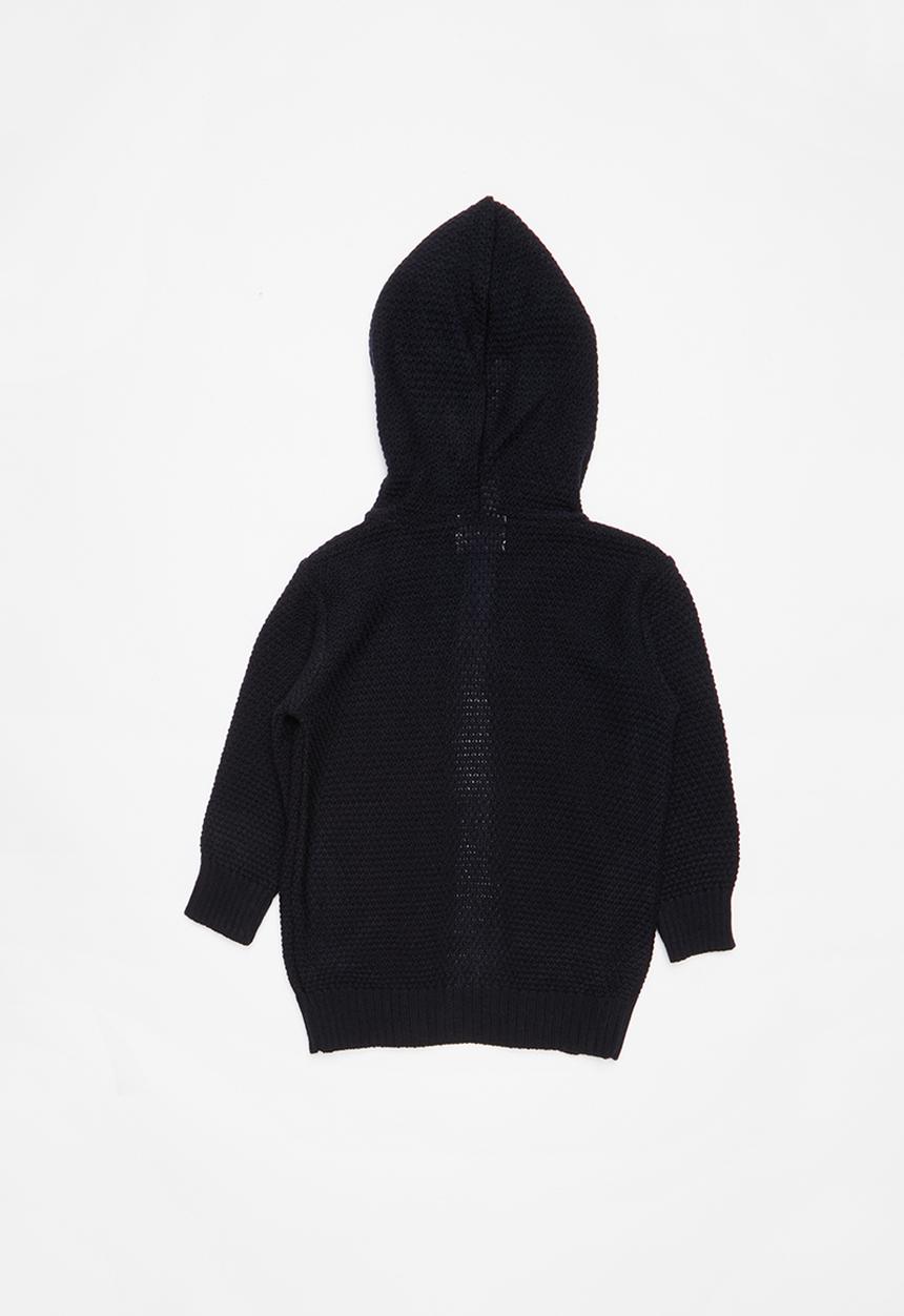 Pop Candy - Kids hooded cardigan - navy