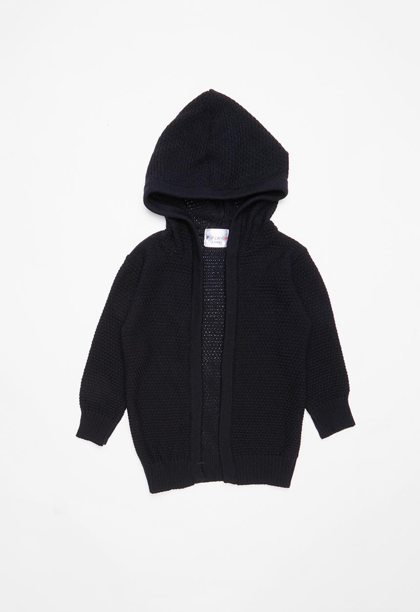 Pop Candy - Kids hooded cardigan - navy