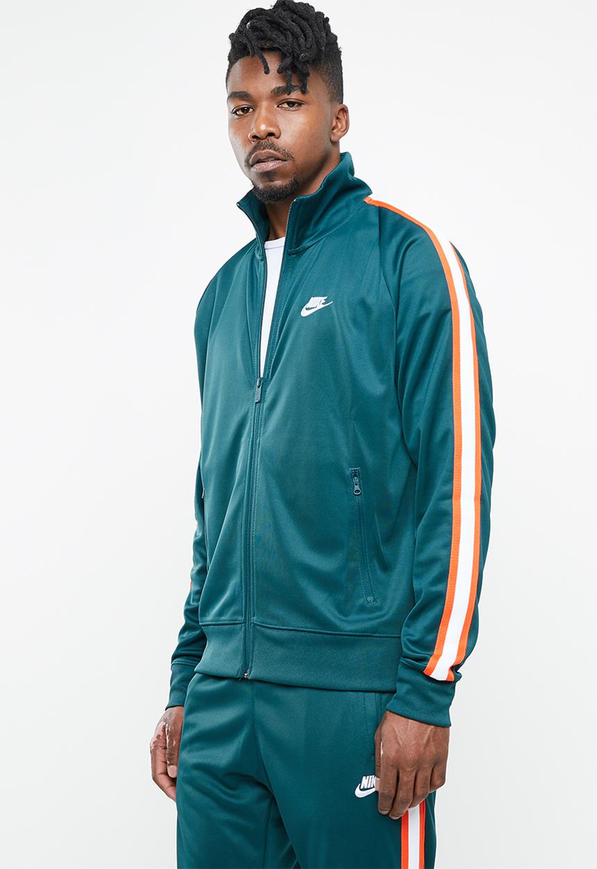 Nike - Nsw he jacket n98 tribute - green & white