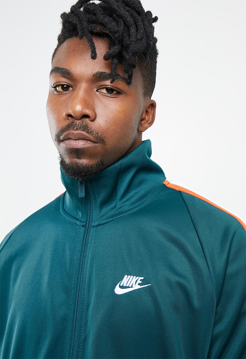Nike - Nsw he jacket n98 tribute - green & white