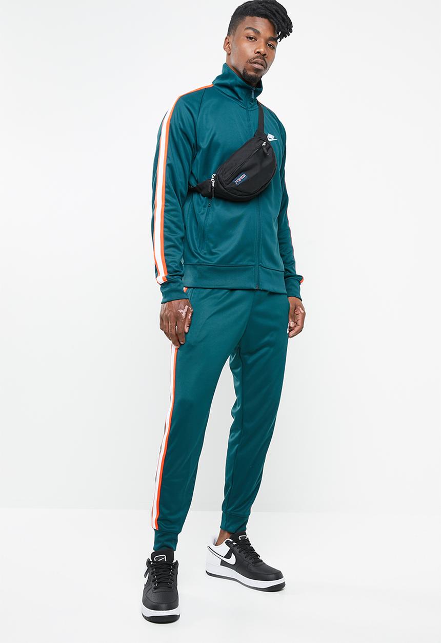 Nike - Nsw he jacket n98 tribute - green & white