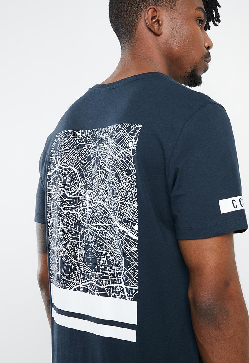 Jack & Jones - Jeppes tee - navy