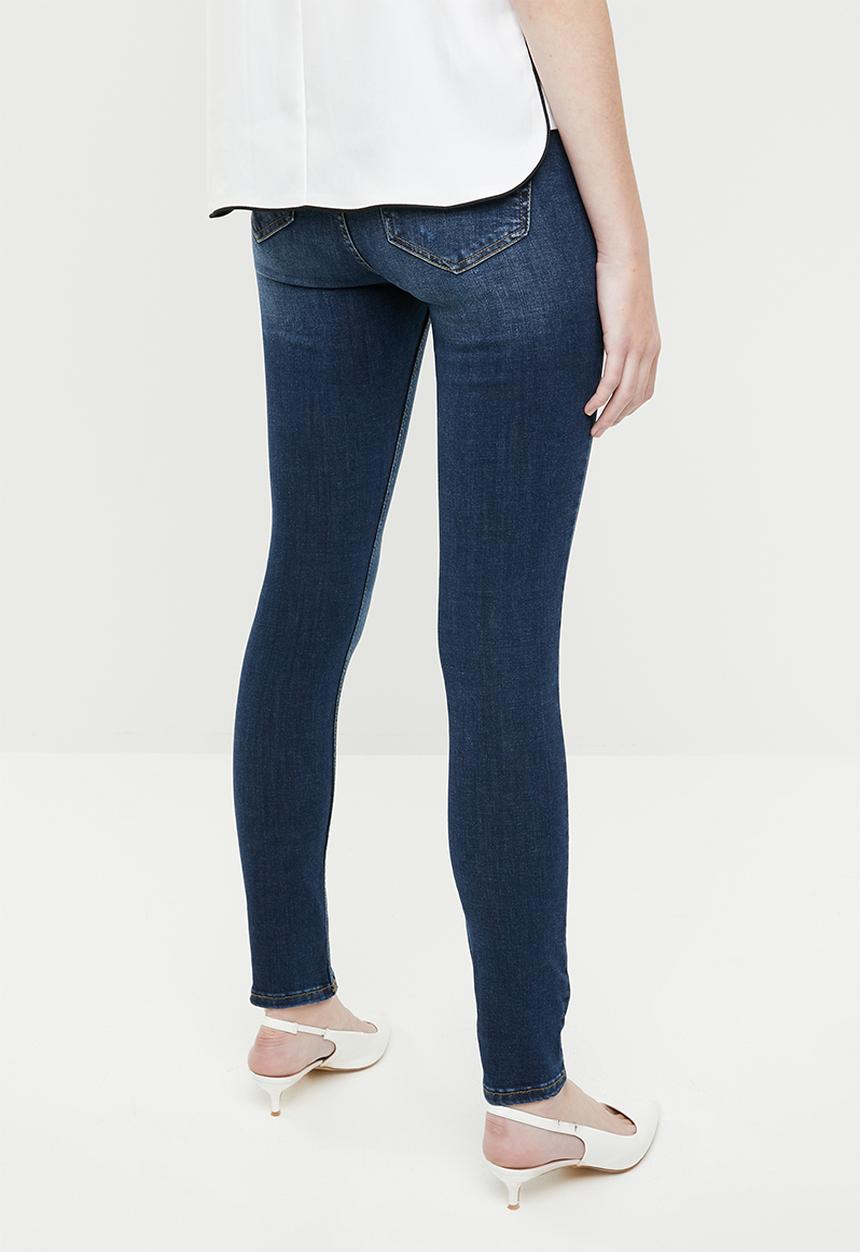 MANGO - High waisted skinny jeans - blue
