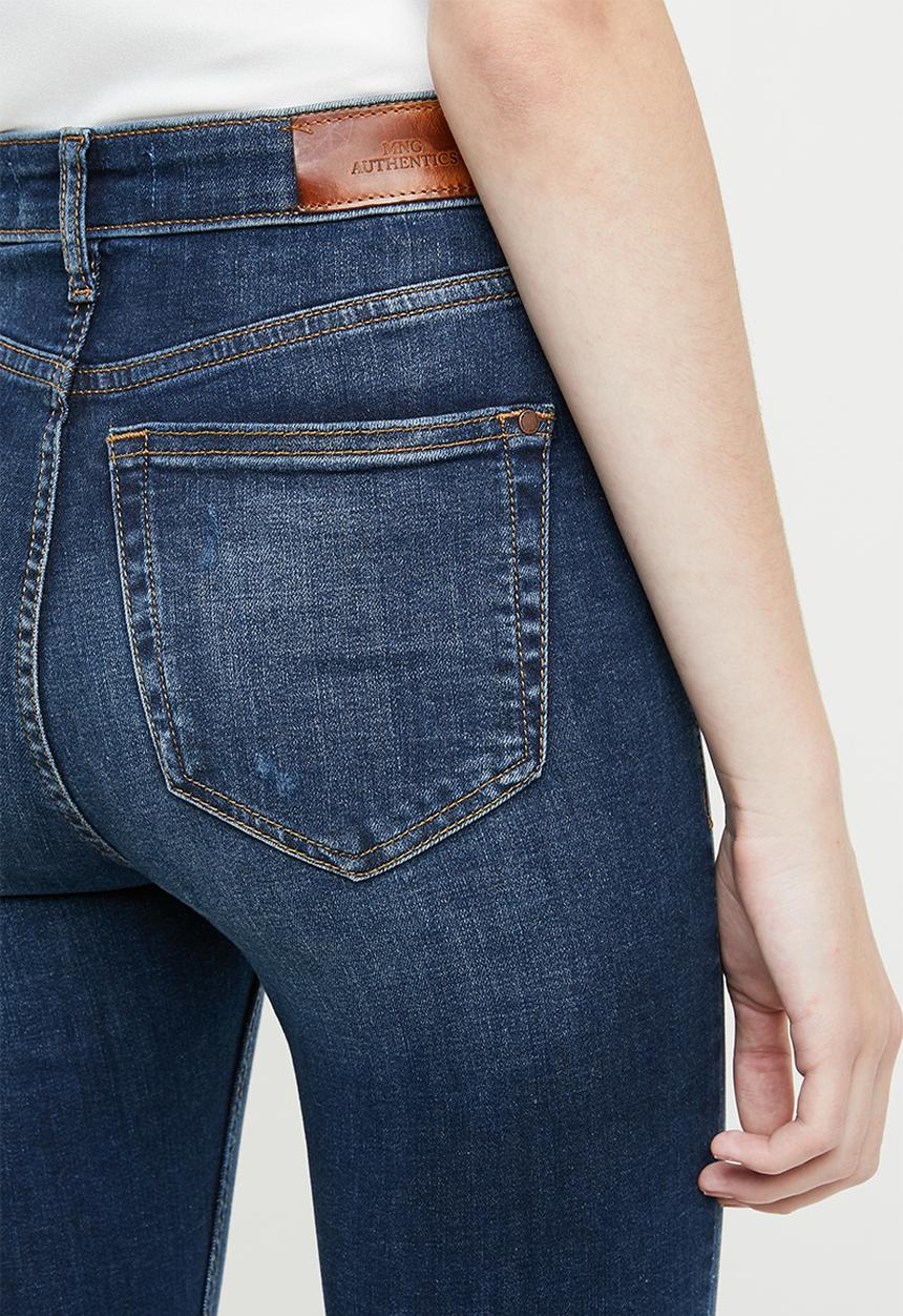 MANGO - High waisted skinny jeans - blue