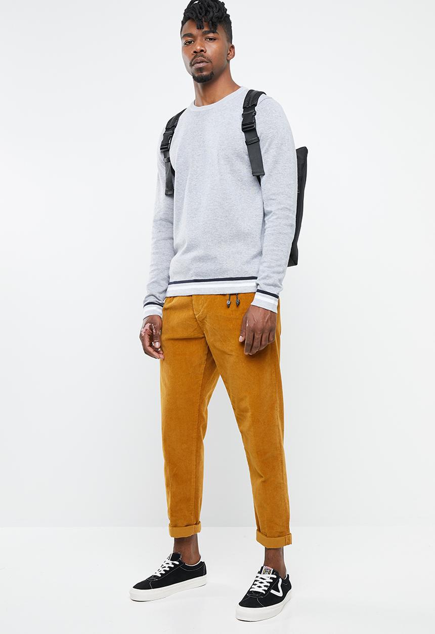 Jack & Jones - Silas knit crew knit - grey 