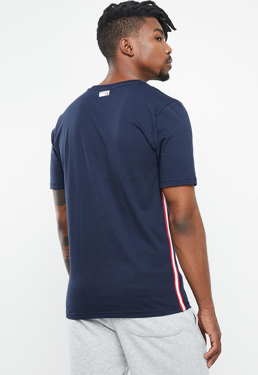 New Balance  - Athletics side stripe tee - multi