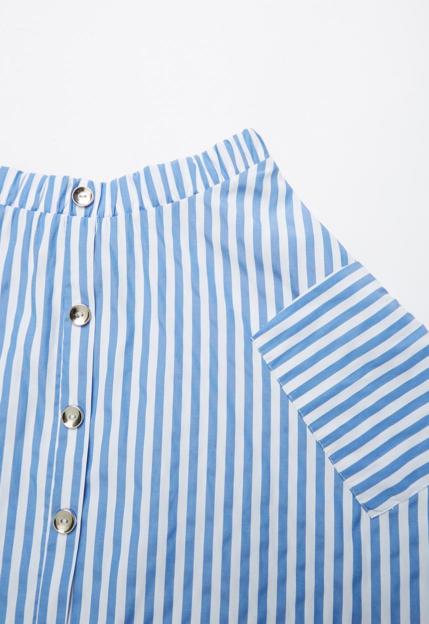 Rebel Republic - A-line button through skirt  - multi