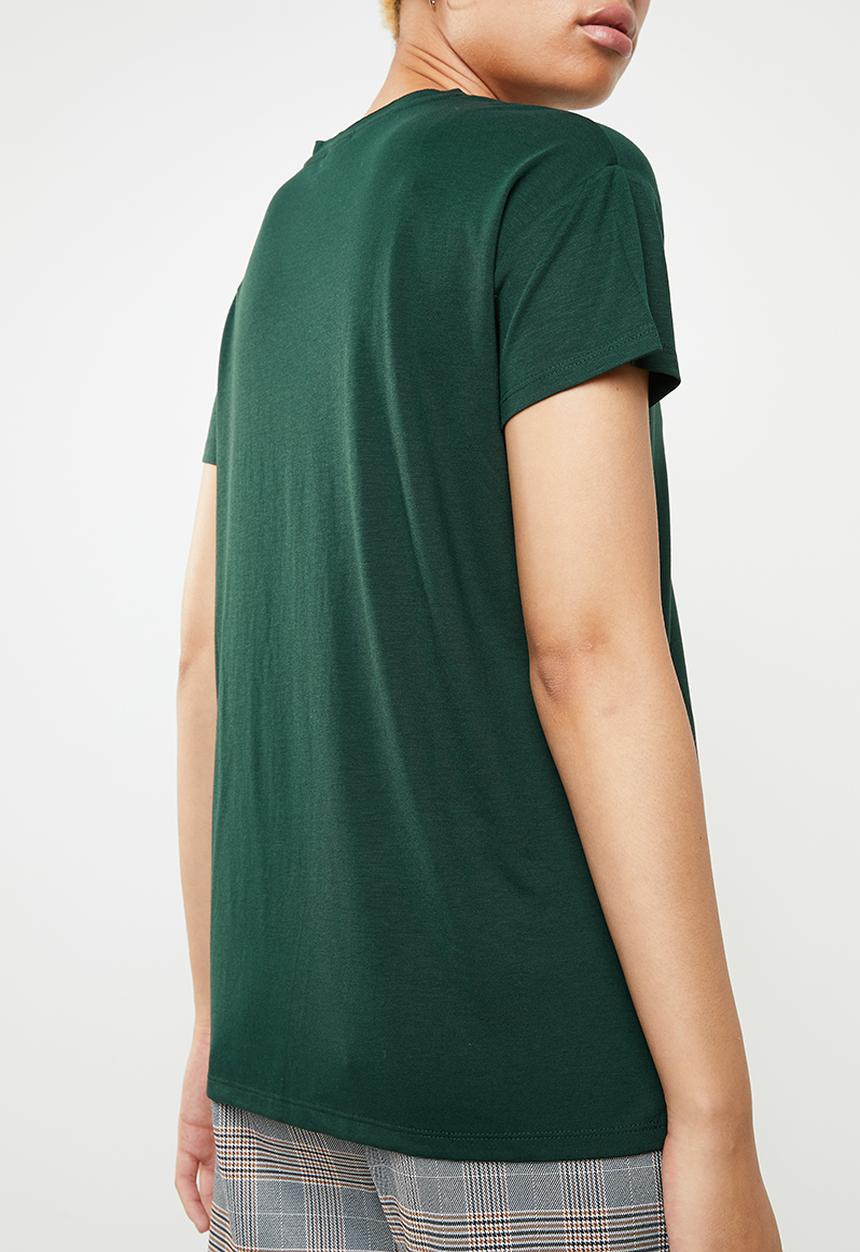 Jacqueline de Yong - Short sleeve print top - green
