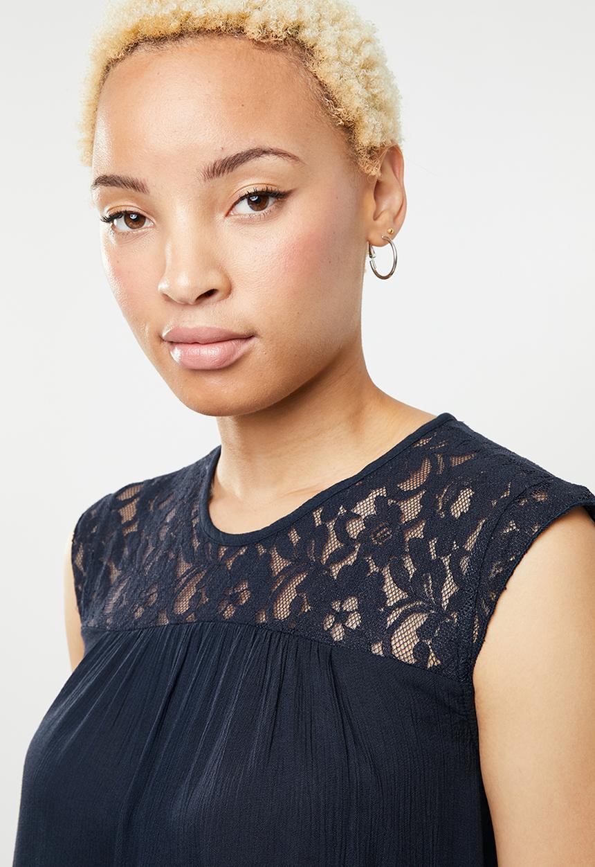 ONLY - Karmen lace top - navy