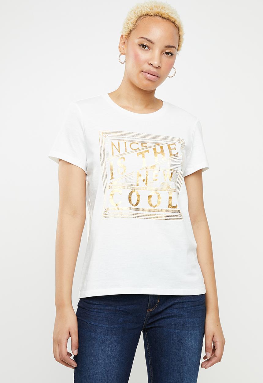 Vero Moda - Fancy short sleeve top - white