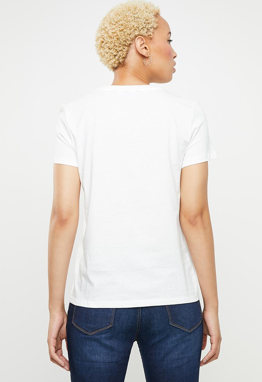 Vero Moda - Fancy short sleeve top - white