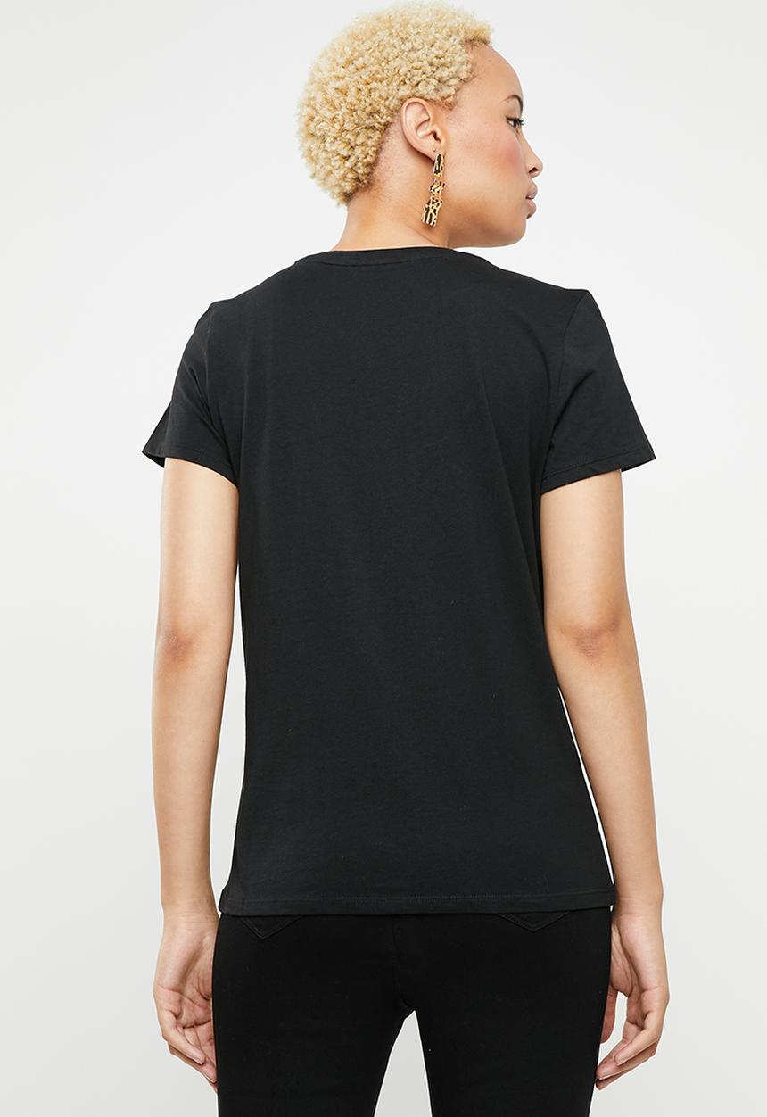 Vero Moda - Fancy short sleeve top - black