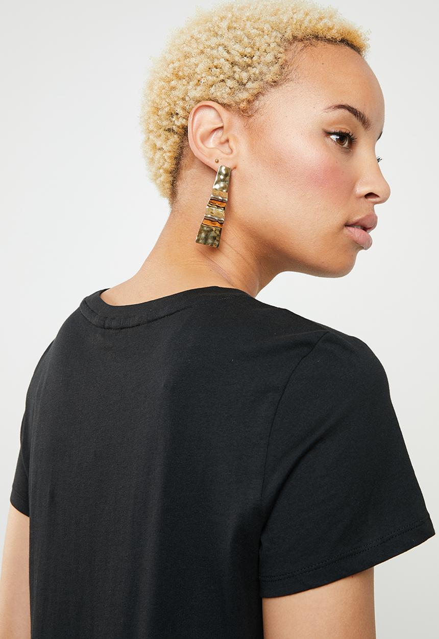Vero Moda - Fancy short sleeve top - black