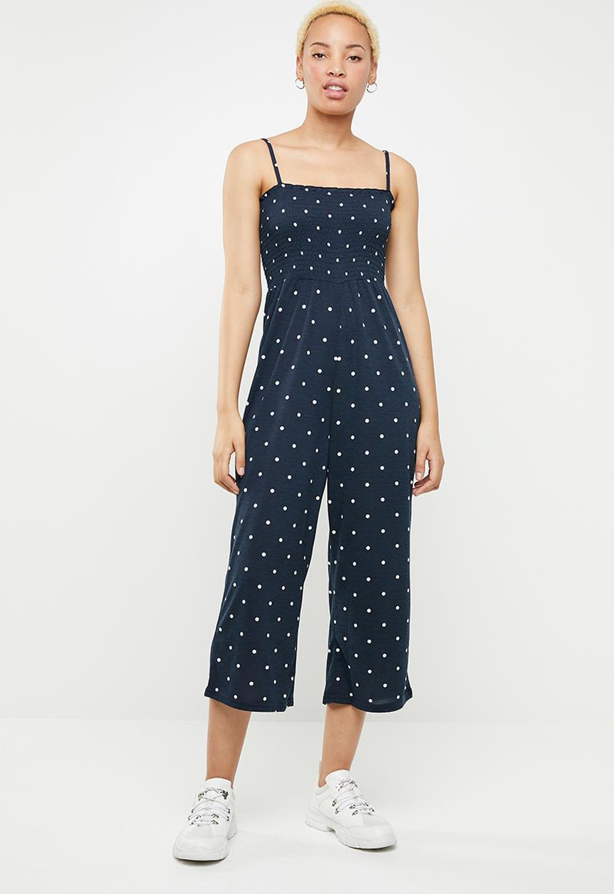 Cotton On - Sian shirred jumpsuit - navy