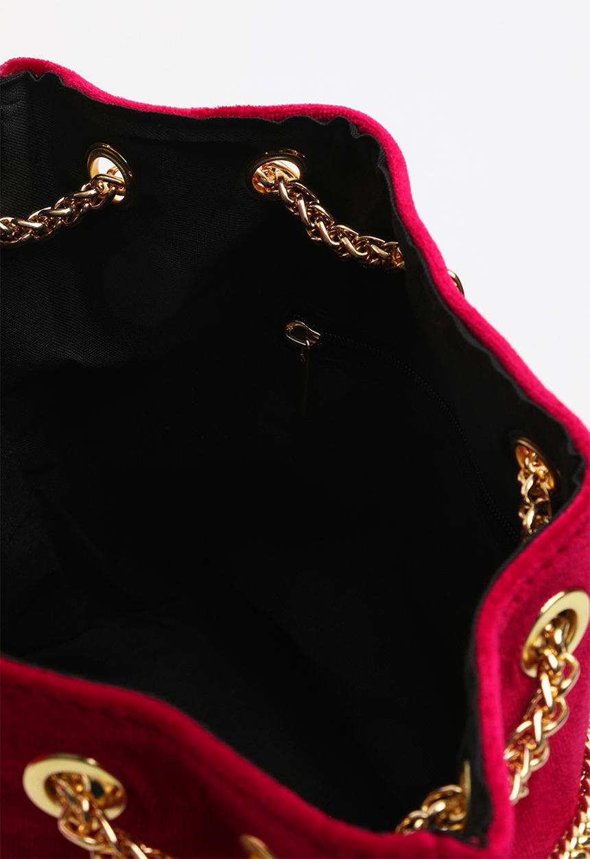 Superbalist - Adina velvet bucket bag - burgundy