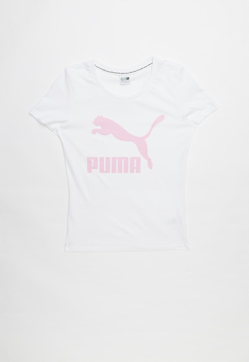 PUMA - Classics tee - white