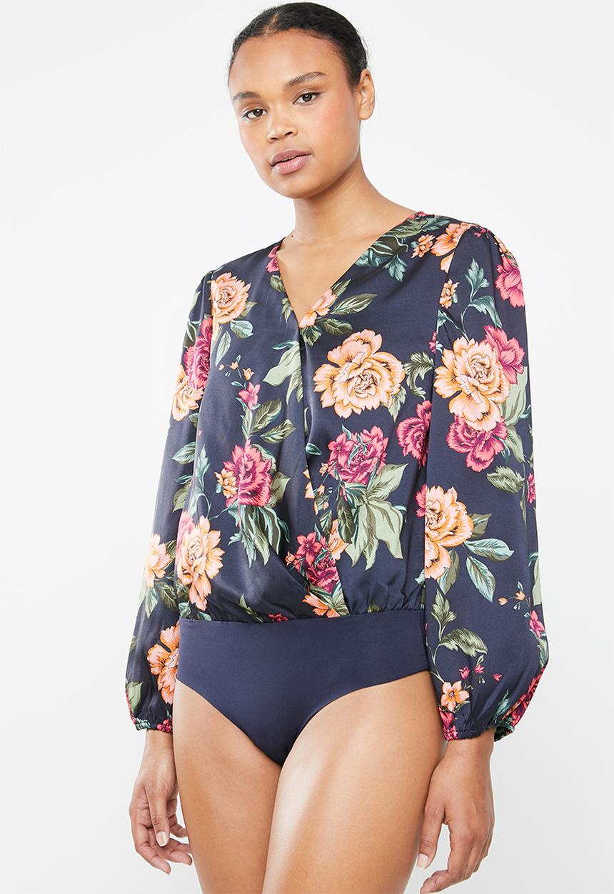 ONLY - Royal long sleeve bodysuit - navy