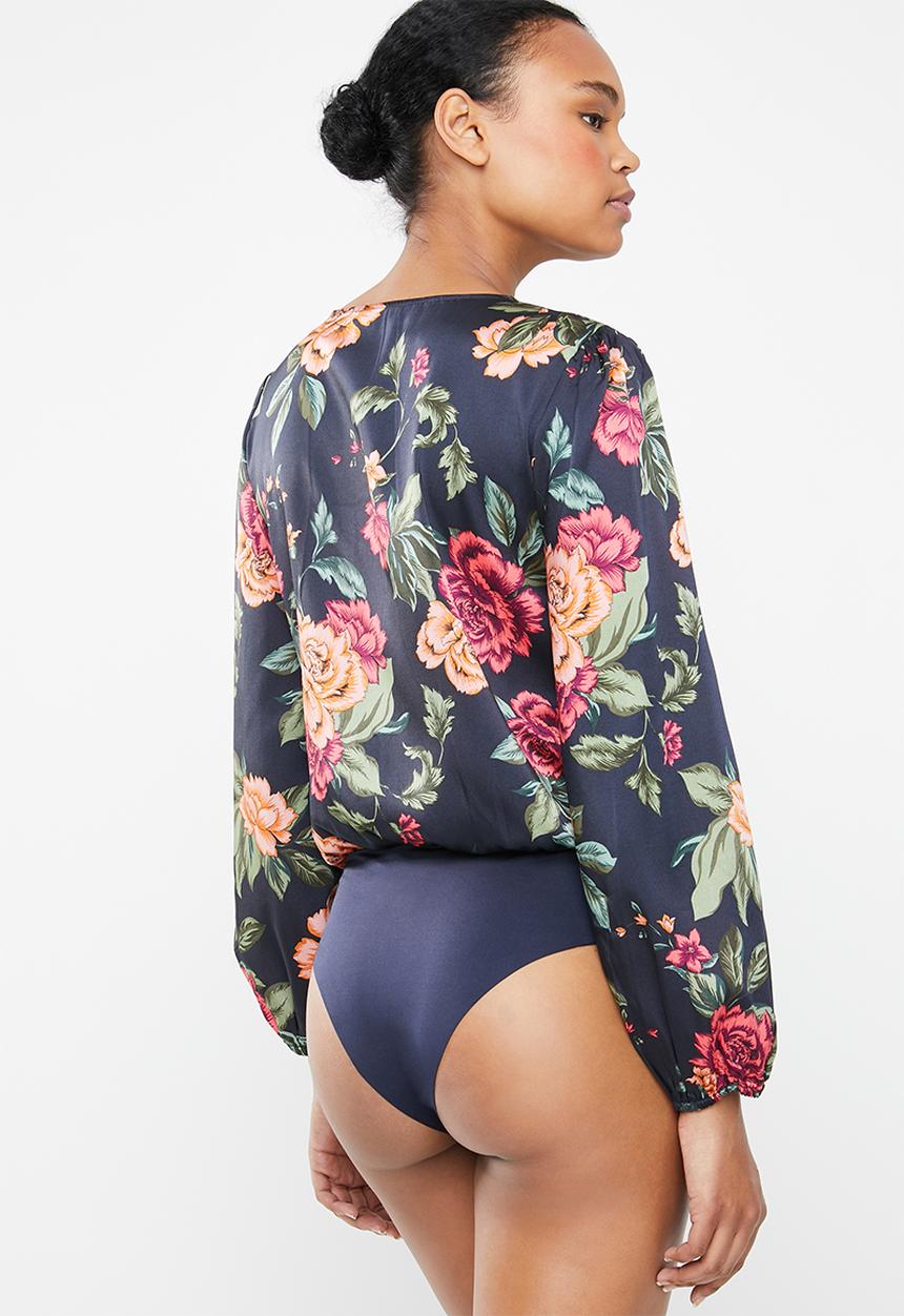 ONLY - Royal long sleeve bodysuit - navy