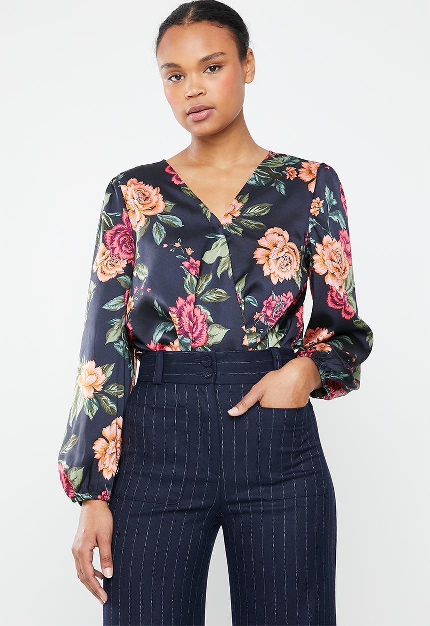 ONLY - Royal long sleeve bodysuit - navy