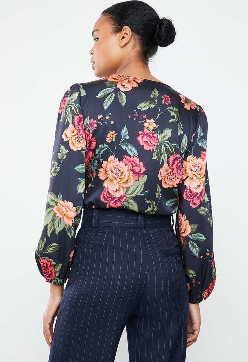 ONLY - Royal long sleeve bodysuit - navy