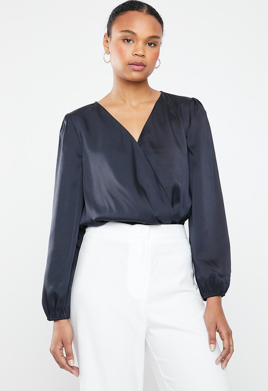 ONLY - Royal long sleeve bodysuit - navy