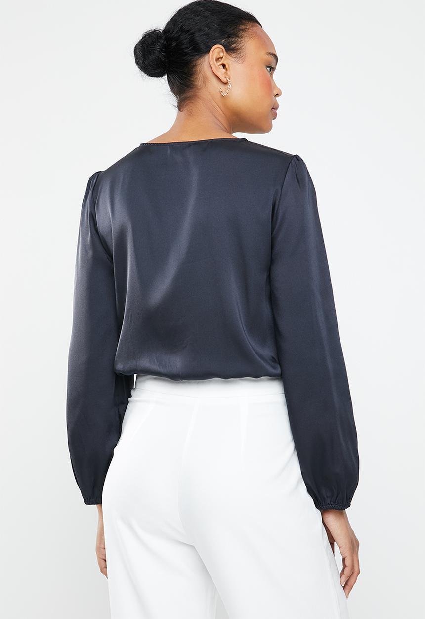 ONLY - Royal long sleeve bodysuit - navy