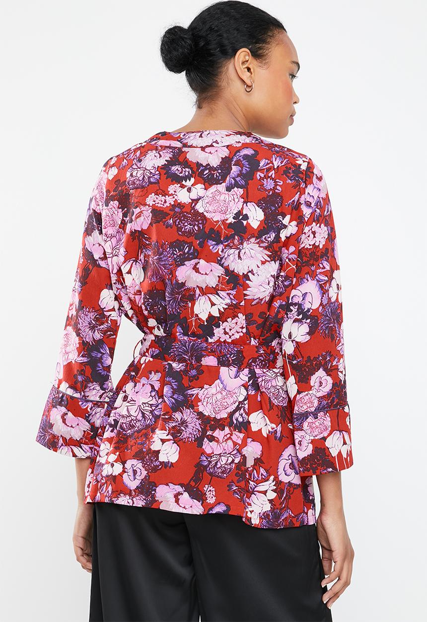 Vero Moda - Marlene short kimono - red