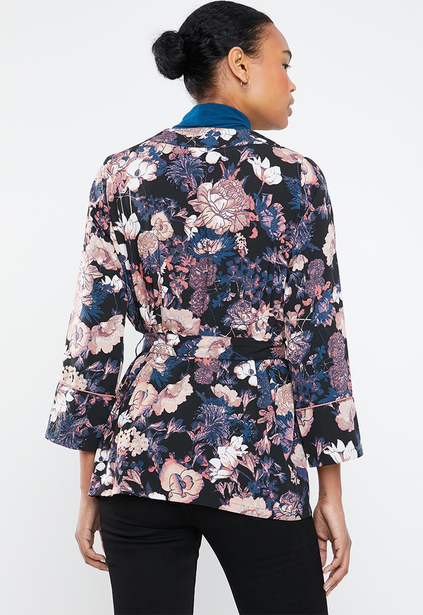 Vero Moda - Marlene short kimono - black