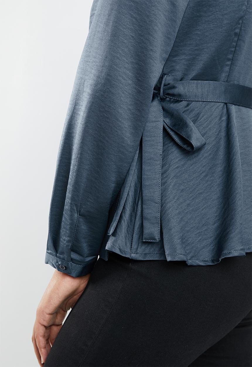 Vero Moda - Florence wrap top - blue