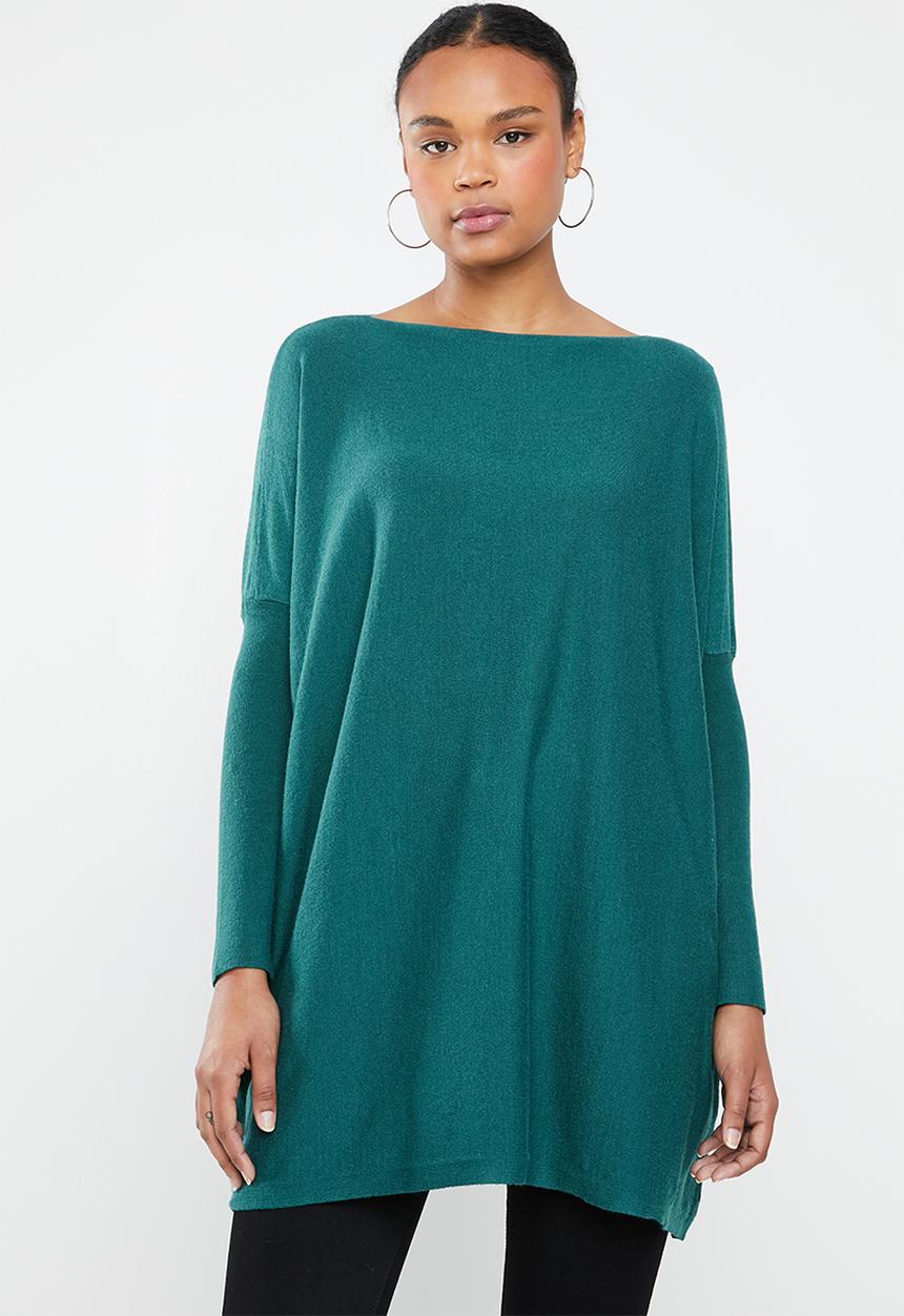 Revenge - Balloon sleeve knit - teal