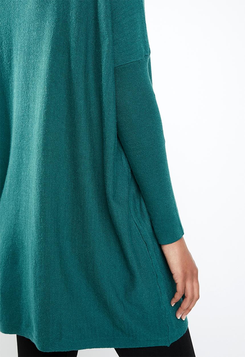 Revenge - Balloon sleeve knit - teal