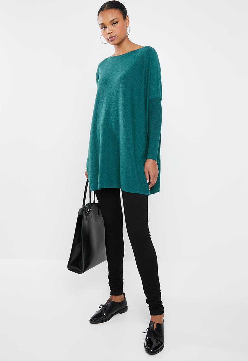 Revenge - Balloon sleeve knit - teal