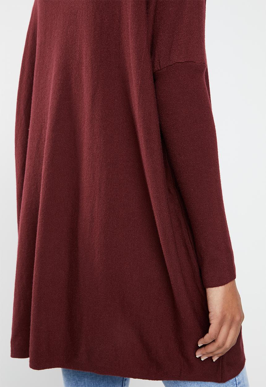 Revenge - Balloon sleeve knit - burgundy