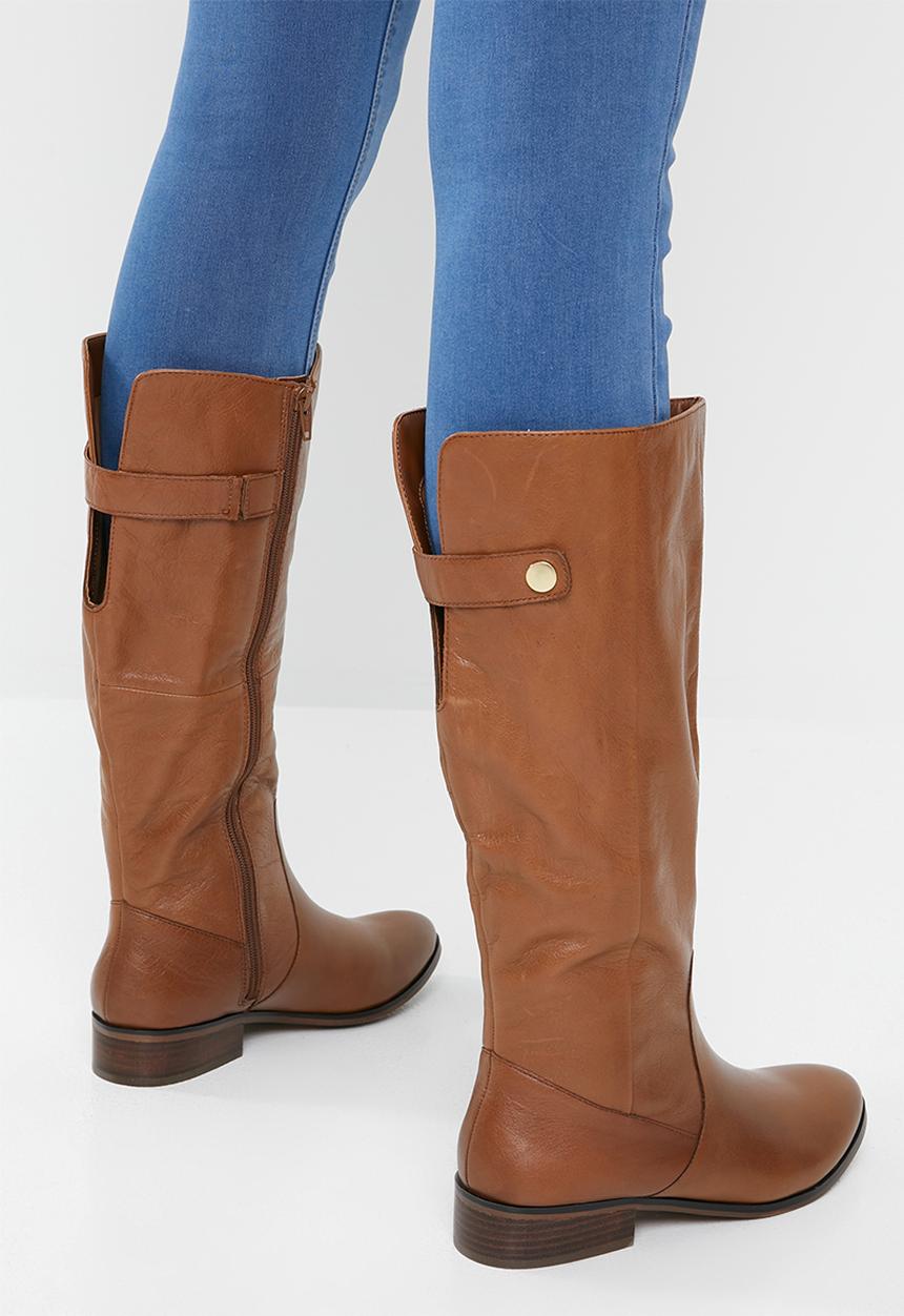 ALDO - Ginnis leather boot - cognac