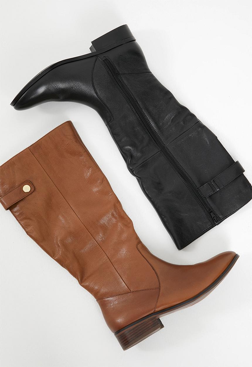 ALDO - Ginnis leather boot - cognac