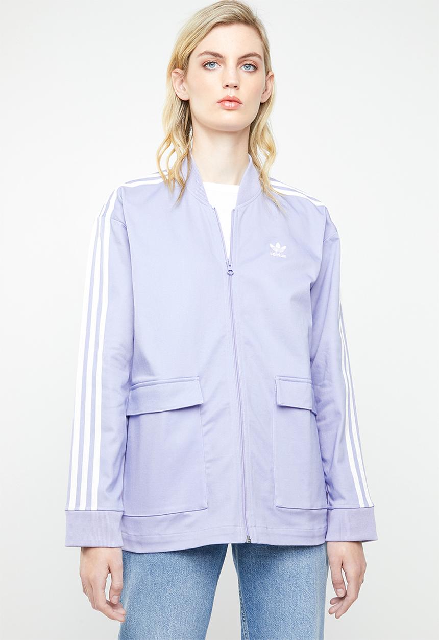 adidas Originals - 3 stripes pocket tracktop - purple