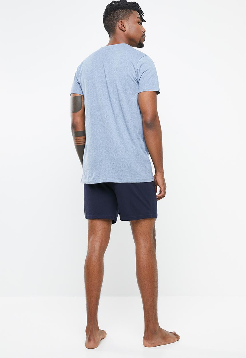 STYLE REPUBLIC - Vintage racing pj set - navy & grey