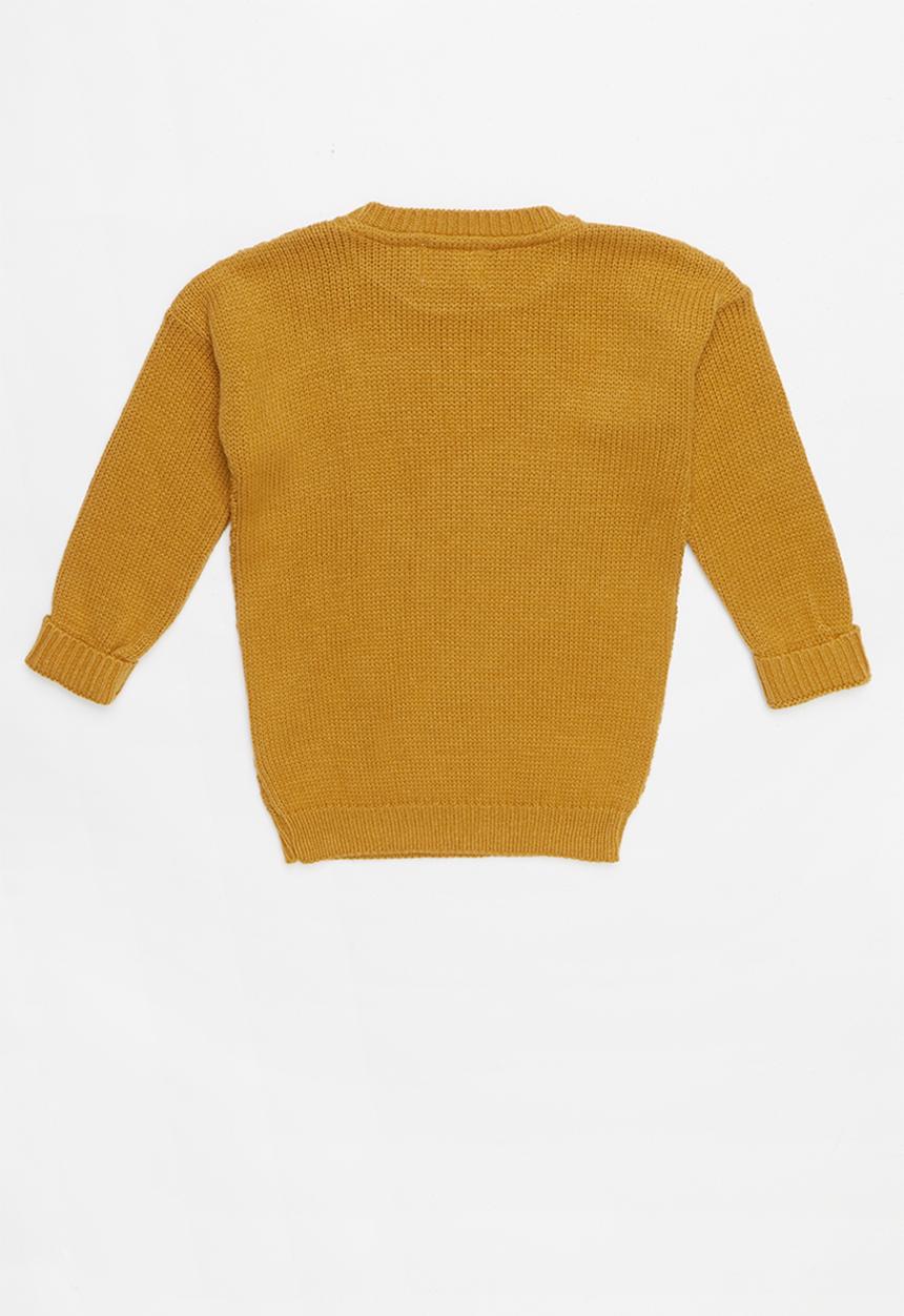 Pop Candy - Long sleeve rib knit - yellow