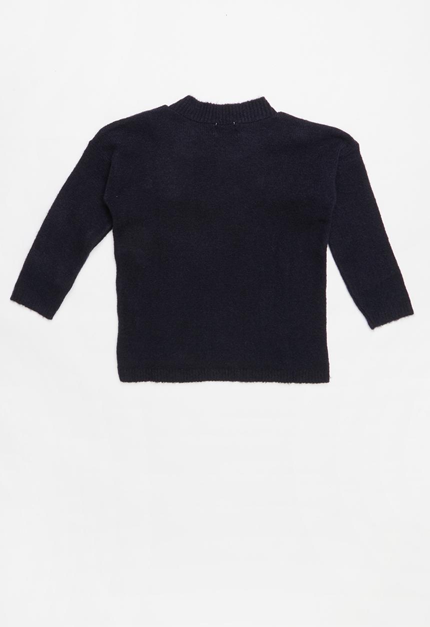 Pop Candy - Pom pom knit - navy